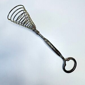 Vintage Morning Star Dairy Advertising Wire Whisk & Bottle Opener Coiled Metal